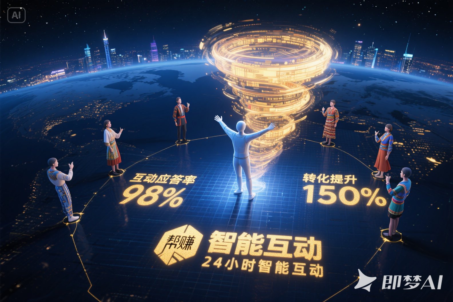 帮赚数字人智能互动