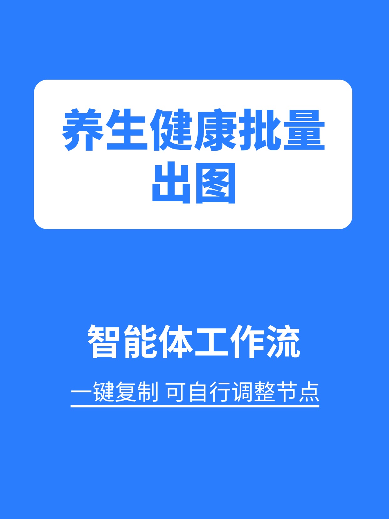 行业工作流:养生健康批量出图缩略图 行业工作流:养生健康批量出图缩略图