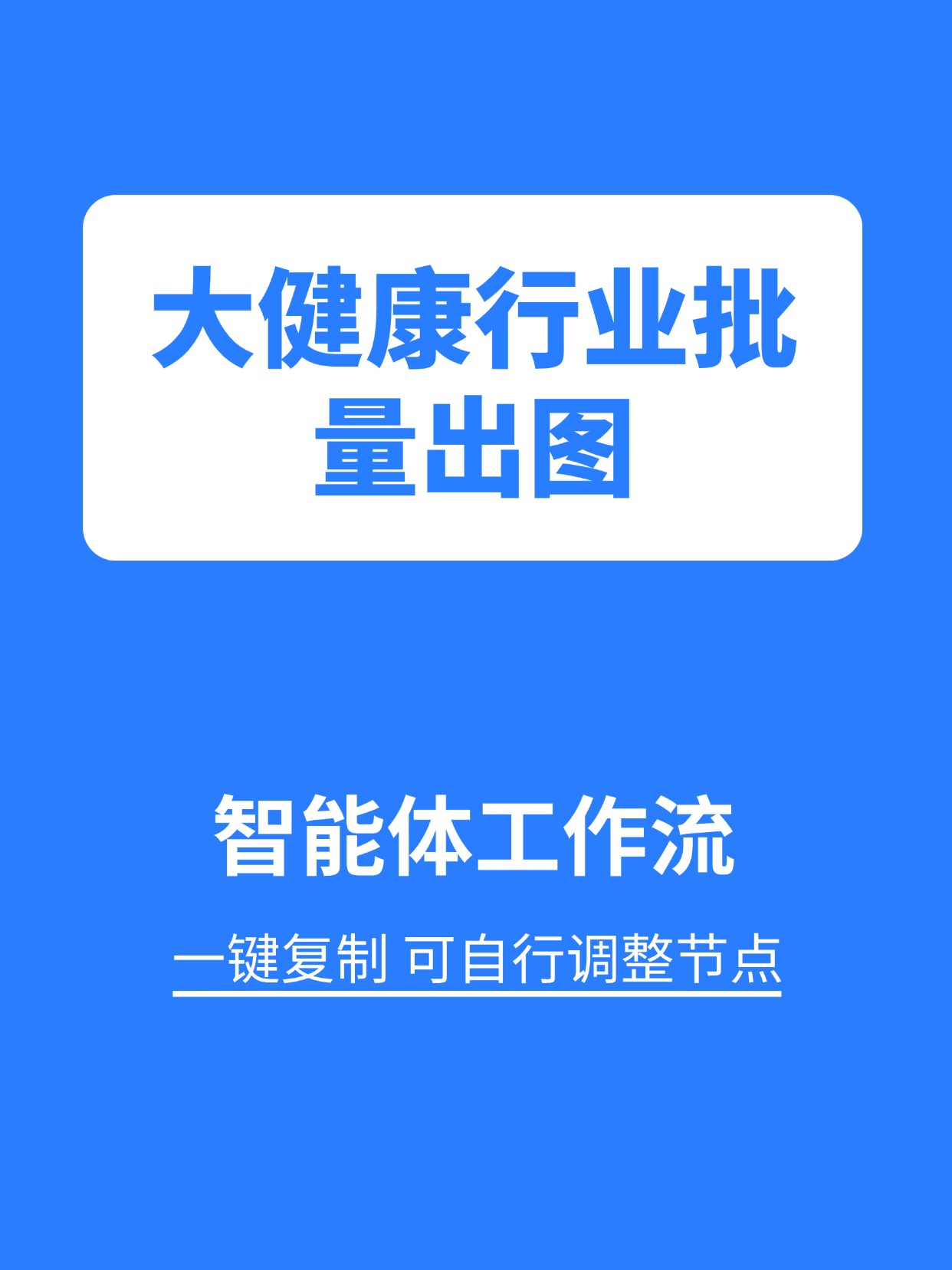 行业工作流:大健康行业批量出图缩略图 行业工作流:大健康行业批量出图缩略图