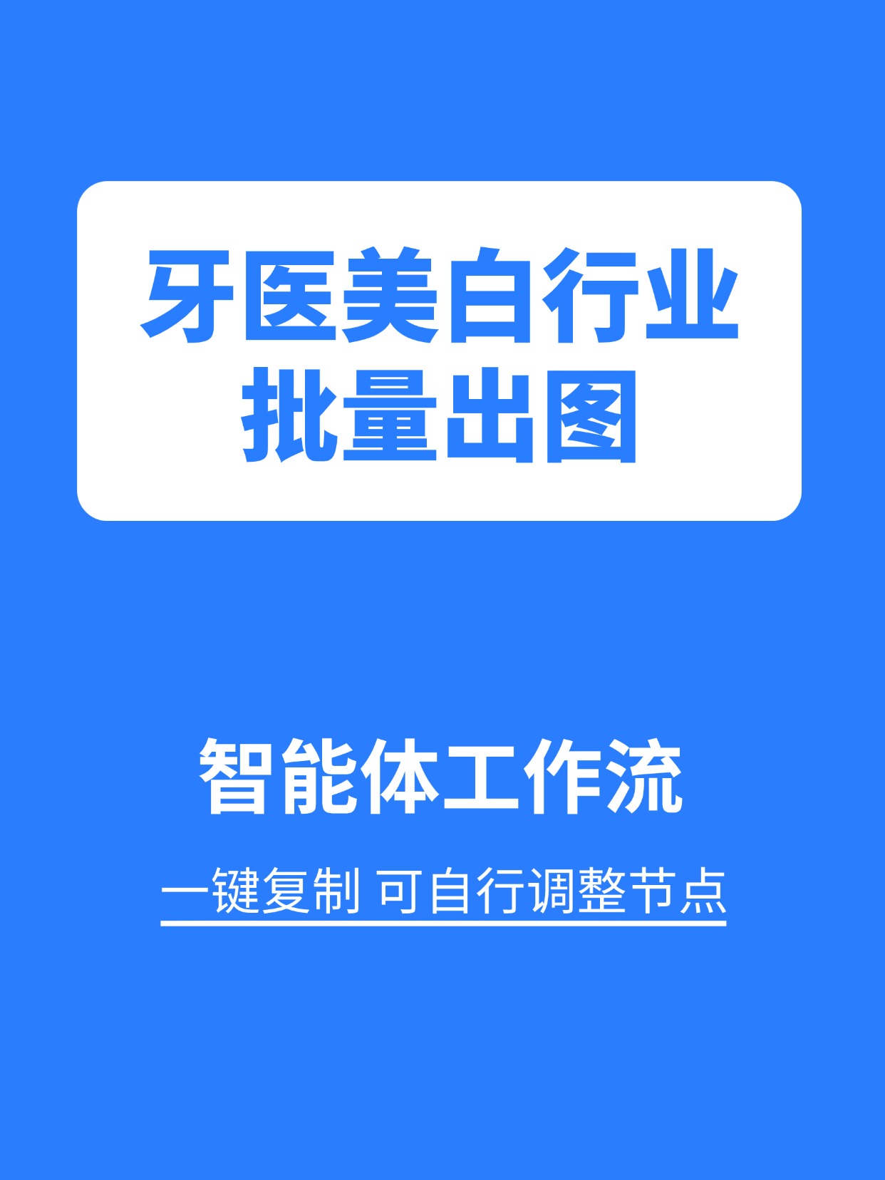 行业工作流:牙医美白行业批量出图缩略图 行业工作流:牙医美白行业批量出图缩略图