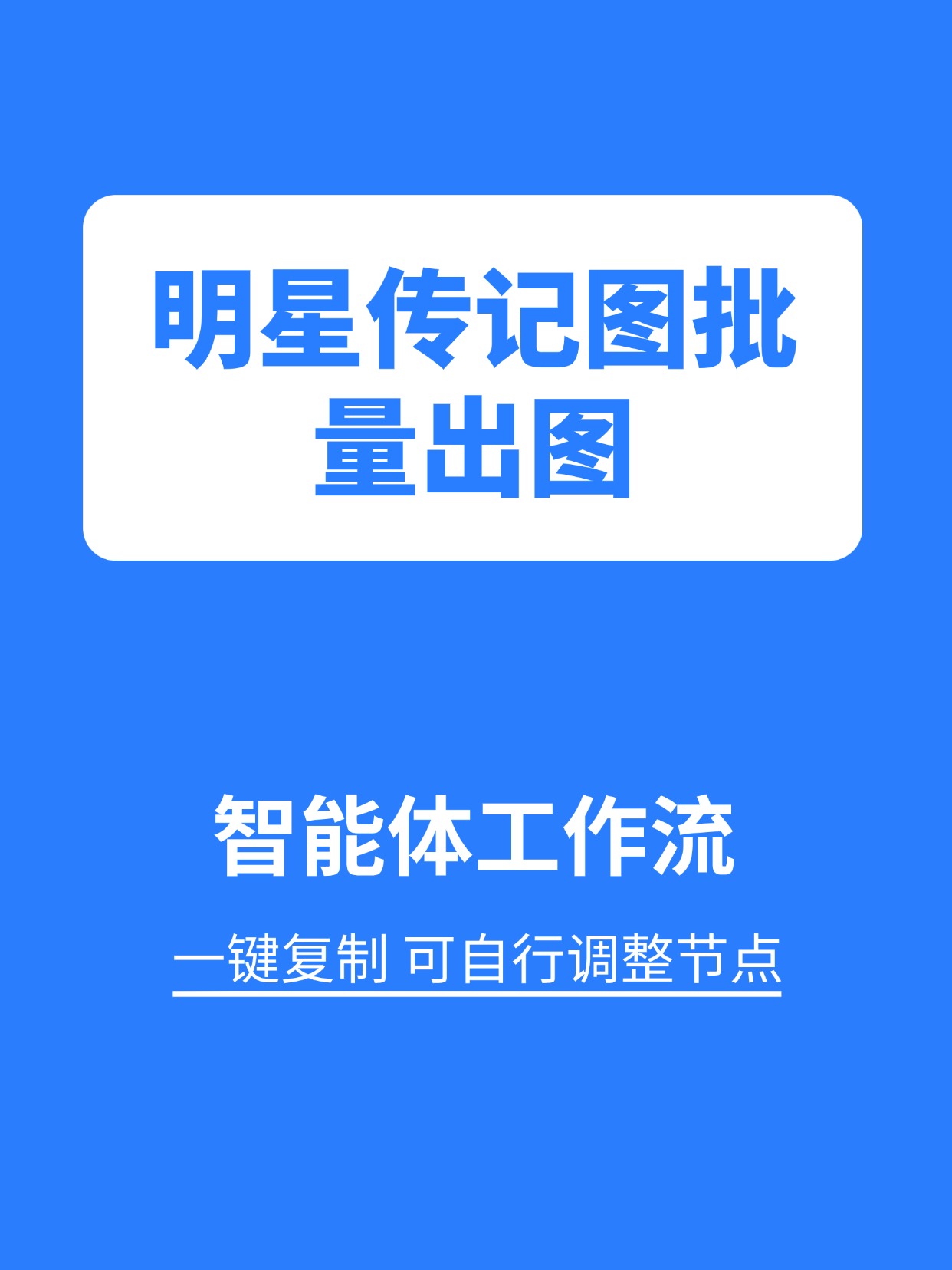 行业工作流:明星传记图批量出图缩略图 行业工作流:明星传记图批量出图缩略图