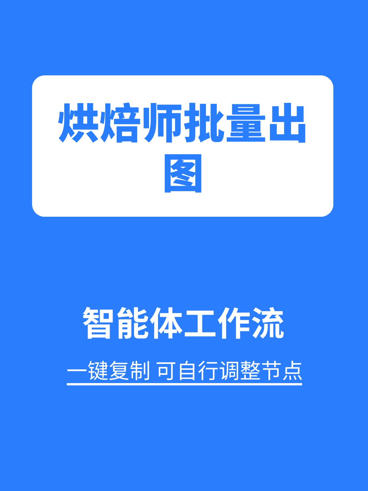 行业工作流：烘焙师批量出图缩略图